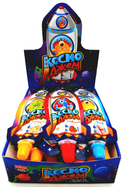 Жидкая карамель Космо джем ассорти 20гр*30 Канди Клаб